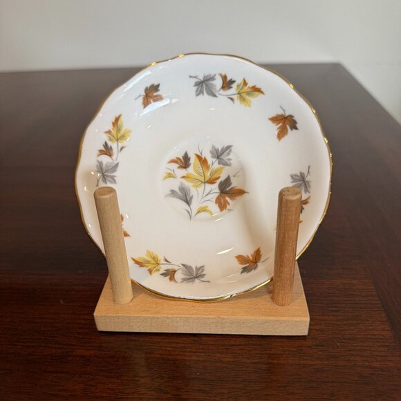 Colclough English Tea Cup and Saucer Set - Autumn Leaves - Picture 4 of 9